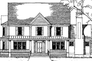 Dream House Plan - Classical Exterior - Front Elevation Plan #978-1