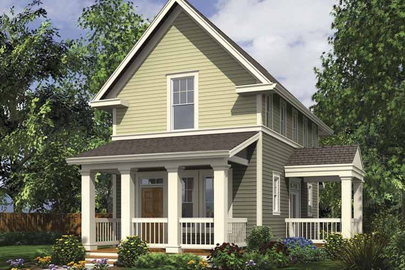 Architectural House Design - Contemporary Exterior - Front Elevation Plan #48-869