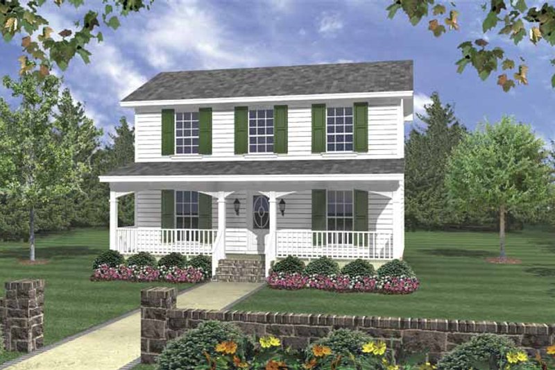 Dream House Plan - Traditional Exterior - Front Elevation Plan #21-420