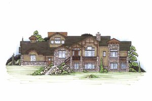 House Design - Exterior - Front Elevation for Craftsman House Plan #945-112 - 2 bed, 2 bath