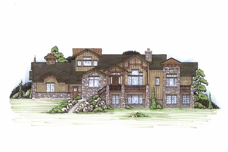 Dream House Plan - Craftsman Exterior - Front Elevation Plan #945-112