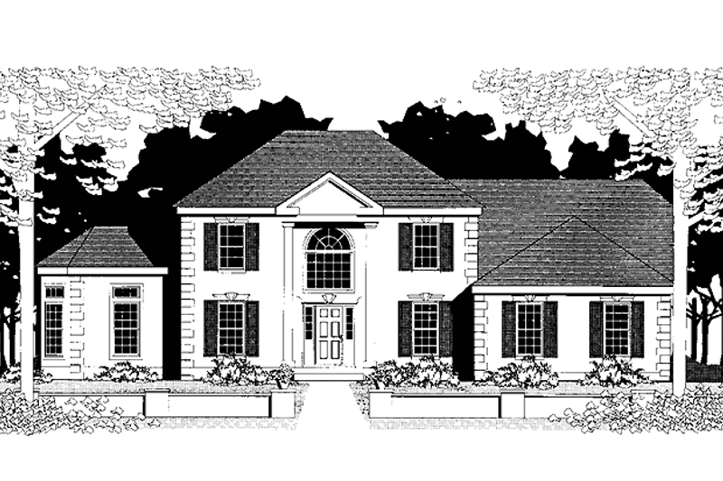 Dream House Plan - Classical Exterior - Front Elevation Plan #1053-6