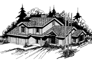 Country Style House Plan - 3 Beds 2 Baths 2009 Sq/Ft Plan #60-825 