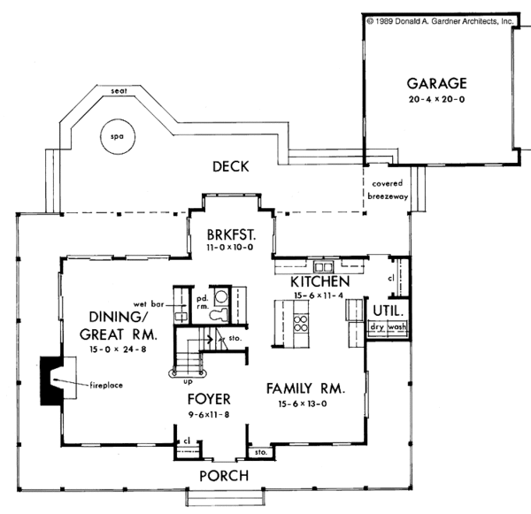 Home Plan - Country Floor Plan - Main Floor Plan #929-117