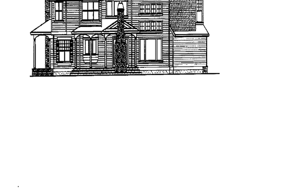 Exterior - Rear Elevation for Craftsman House Plan #132-510 - 4 bed, 3.5 bath