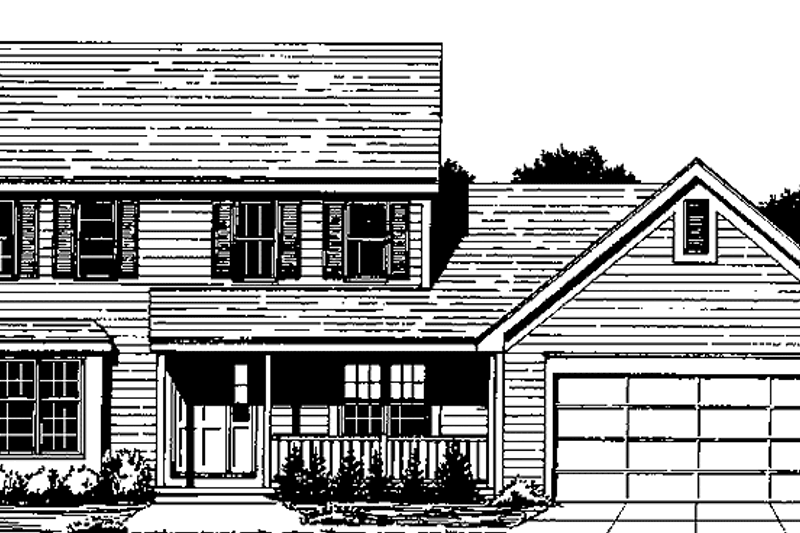 House Design - Country Exterior - Front Elevation Plan #1001-132