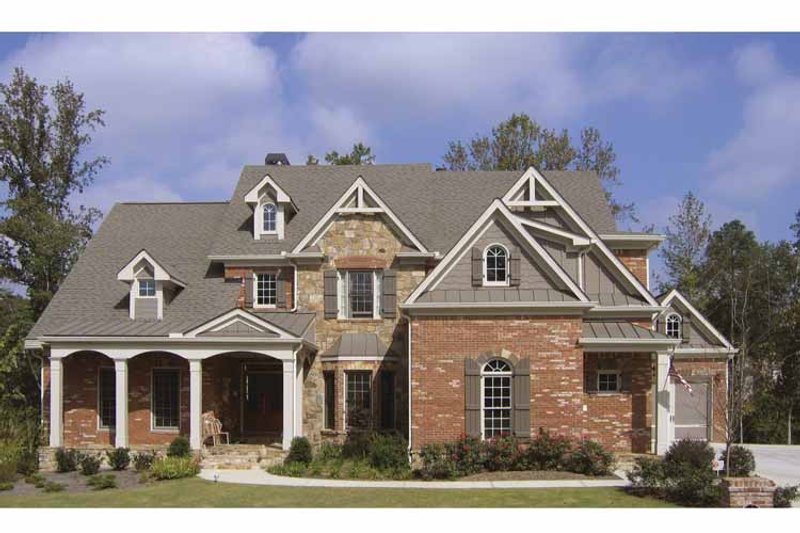Home Plan - Exterior - Front Elevation 3 for Traditional House Plan #54-330 - 4 bed, 4.5 bath