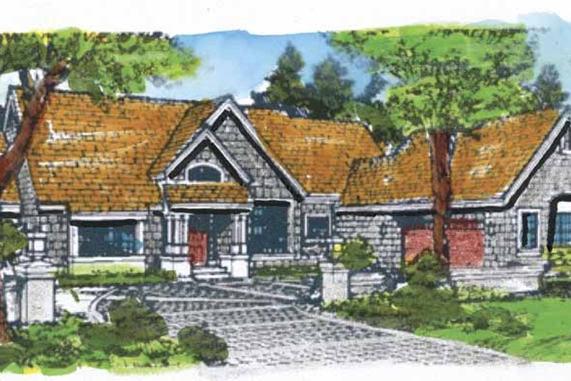 Dream House Plan - Craftsman Exterior - Front Elevation Plan #320-657
