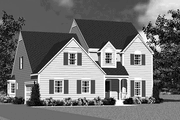 Colonial Style House Plan - 4 Beds 3.5 Baths 2043 Sq/Ft Plan #72-1122 