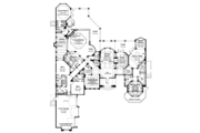 Mediterranean Style House Plan - 4 Beds 4.5 Baths 5109 Sq/Ft Plan #930-98 