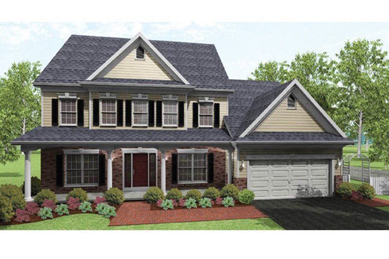 Home Plan - Colonial Exterior - Front Elevation Plan #1010-37