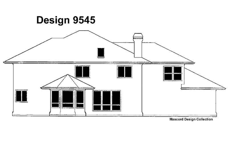 House Design - Exterior - Rear Elevation for Contemporary House Plan #48-734 - 4 bed, 3.5 bath