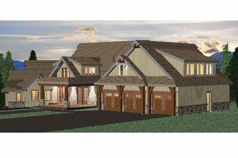 Architectural House Design - Exterior - Front Elevation 3 for European House Plan #937-19 - 5 bed, 6.5 bath