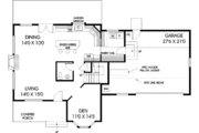 Country Style House Plan - 3 Beds 2.5 Baths 1848 Sq/Ft Plan #60-665 