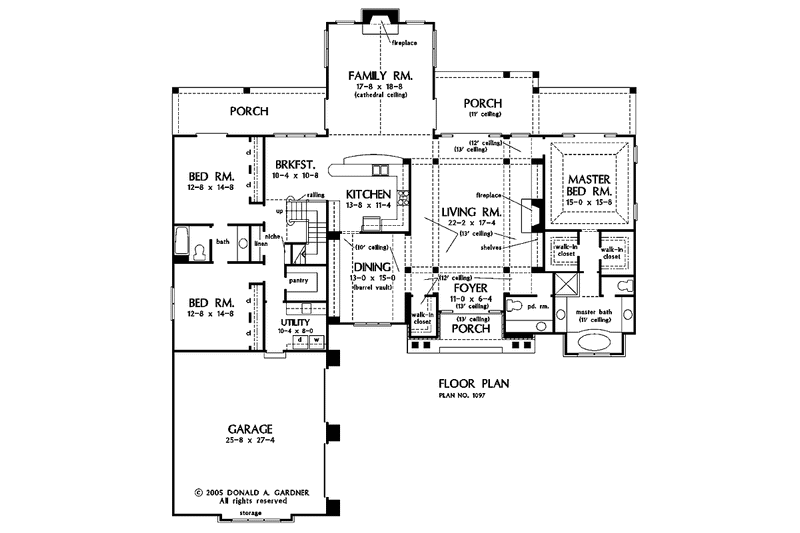Home Plan - Floor Plan - Main Floor for Country House Plan #929-759 - 3 bed, 2.5 bath