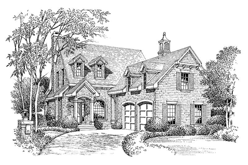 House Plan Design - Mediterranean Exterior - Front Elevation Plan #417-738