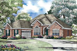 Ranch Exterior - Front Elevation Plan #17-3023