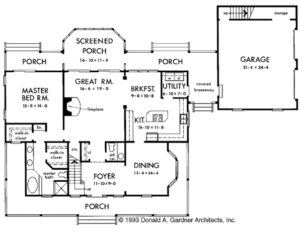 Dream House Plan - Country Floor Plan - Main Floor Plan #929-149