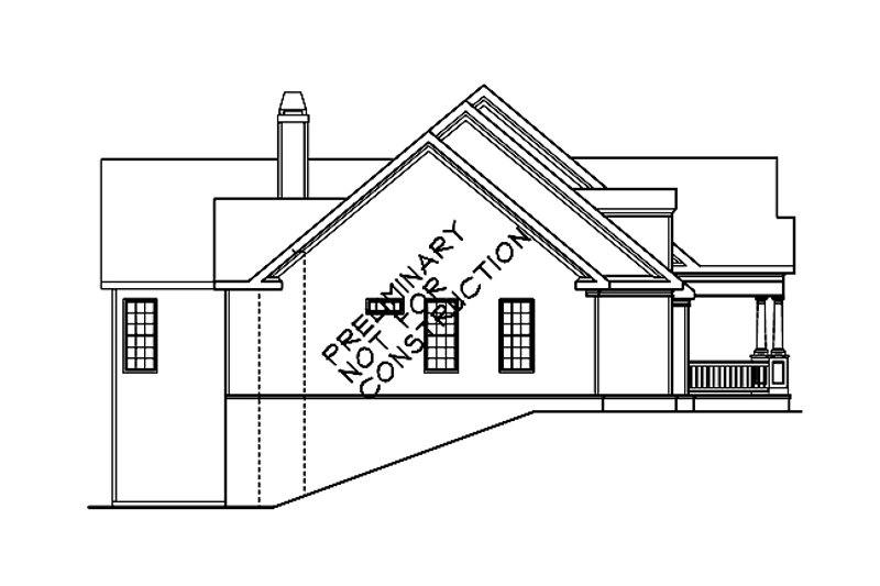 Home Plan - Exterior - Other Elevation for Craftsman House Plan #927-637 - 3 bed, 2 bath
