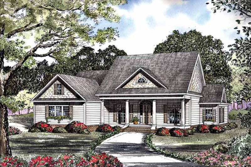 Home Plan - Classical Exterior - Front Elevation Plan #17-3181