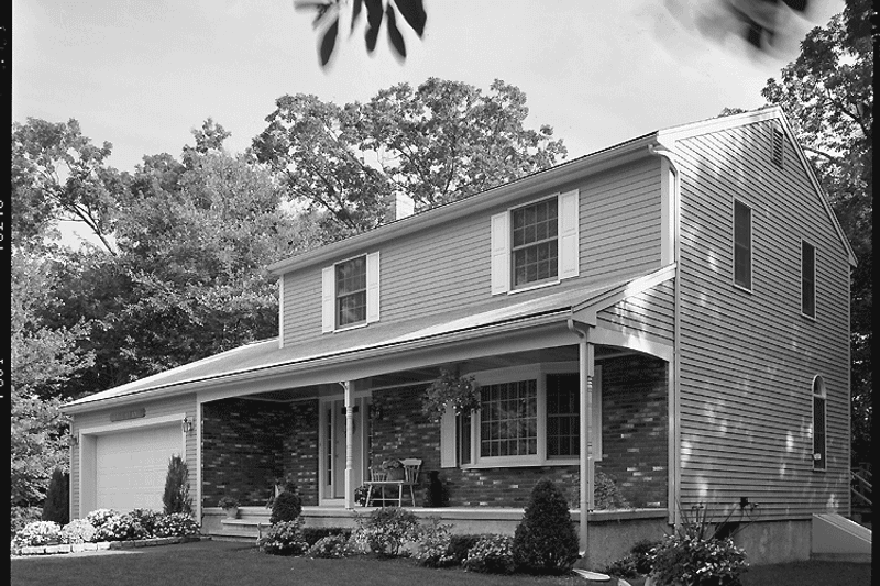 House Blueprint - Exterior - Front Elevation 4 for Country House Plan #72-571 - 4 bed, 2.5 bath