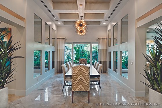 Interior - Dining Room for Mediterranean House Plan #930-444 - 3 bed, 3.5 bath