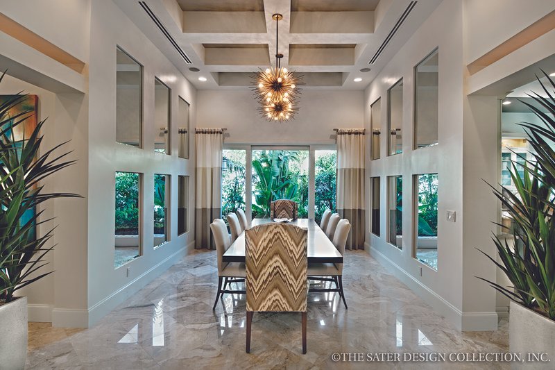 House Plan Design - Interior - Dining Room for Mediterranean House Plan #930-444 - 3 bed, 3.5 bath