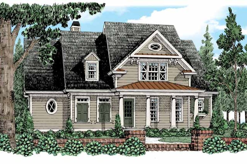 Dream House Plan - Craftsman Exterior - Front Elevation Plan #927-526