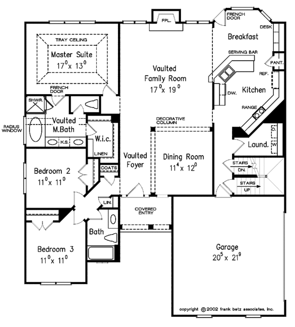 House Plan Design - Ranch Floor Plan - Main Floor Plan #927-828