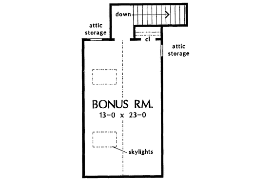 Floor Plan - Other Floor for Ranch House Plan #929-277 - 3 bed, 2 bath