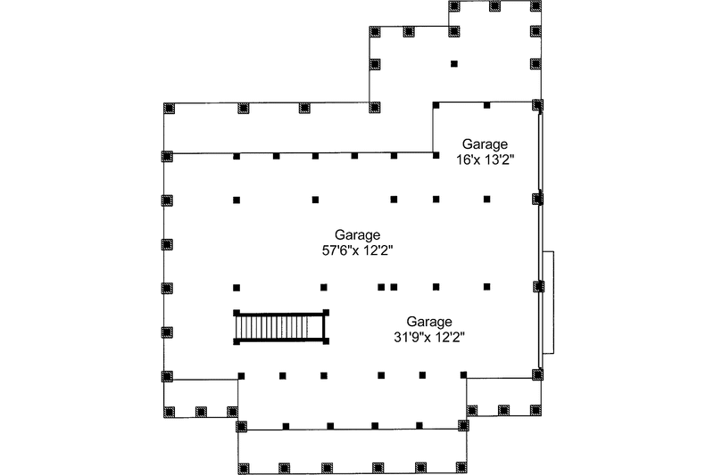 Home Plan - Floor Plan - Lower Floor for Southern House Plan #37-243 - 4 bed, 3.5 bath