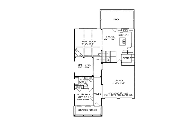 House Design - Floor Plan - Main Floor for European House Plan #927-533 - 4 bed, 4 bath