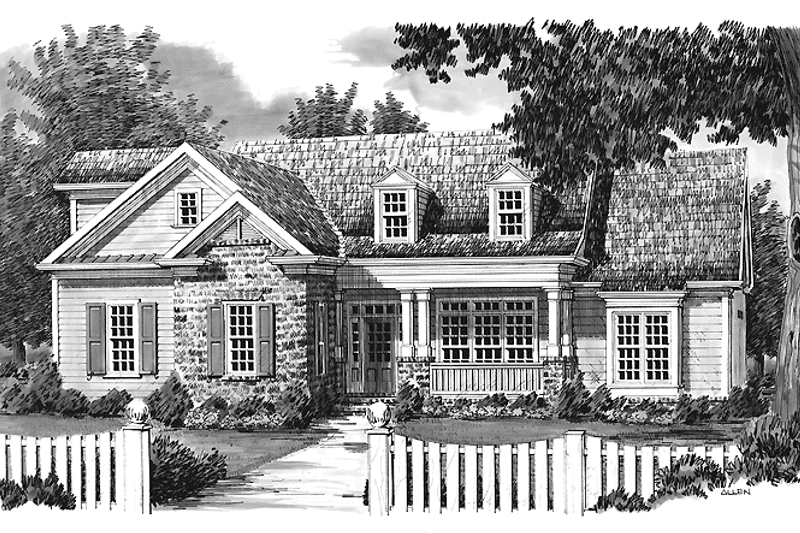 Home Plan - Exterior - Front Elevation 3 for Country House Plan #927-833 - 3 bed, 2.5 bath
