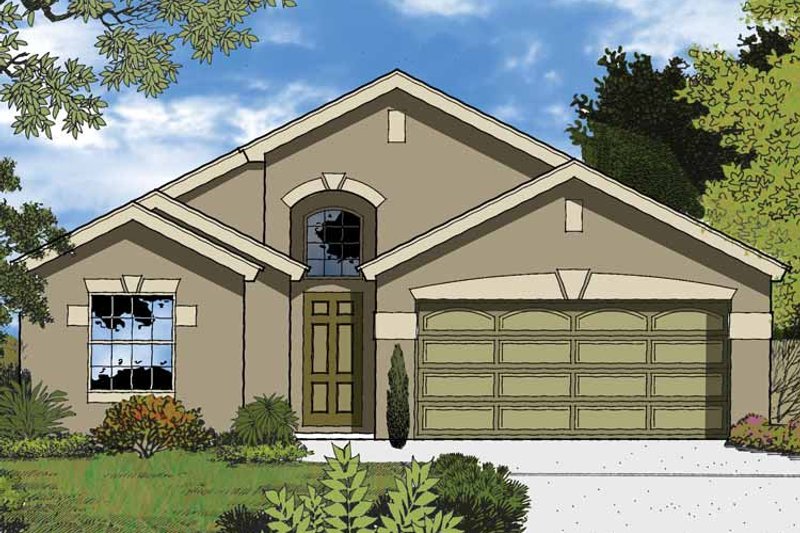 House Design - Exterior - Front Elevation 3 for Country House Plan #1015-34 - 3 bed, 2 bath