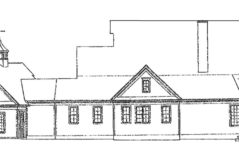 Architectural House Design - Exterior - Rear Elevation for Victorian House Plan #453-232 - 4 bed, 3.5 bath