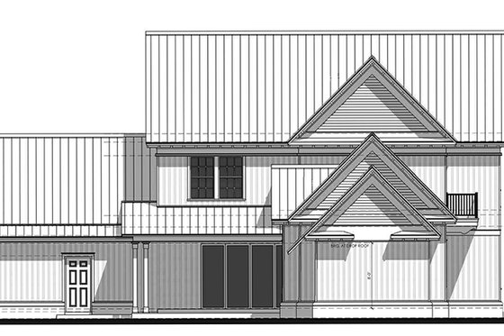 Farmhouse Exterior - Rear Elevation Plan #1058-73