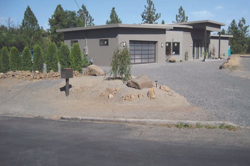 Architectural House Design - Contemporary Exterior - Front Elevation Plan #117-865