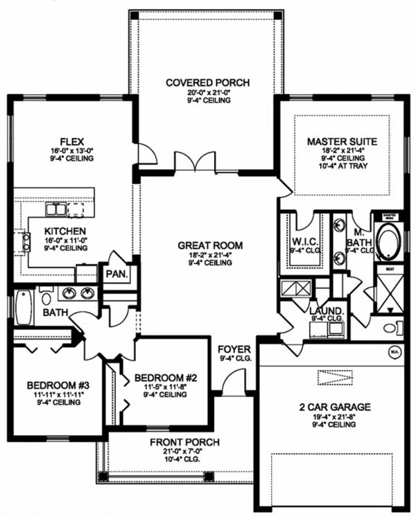 Traditional Floor Plan - Other Floor Plan #1058-118