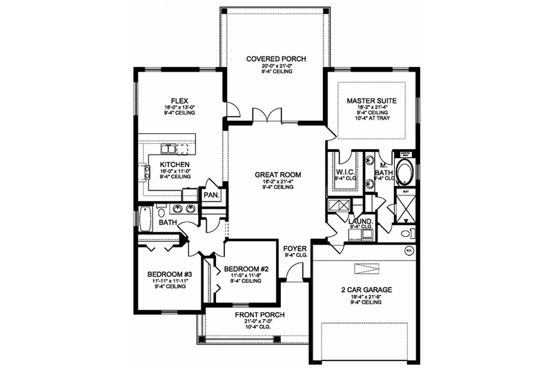 Dream House Plan - Floor Plan - Other Floor for Traditional House Plan #1058-118 - 3 bed, 2 bath
