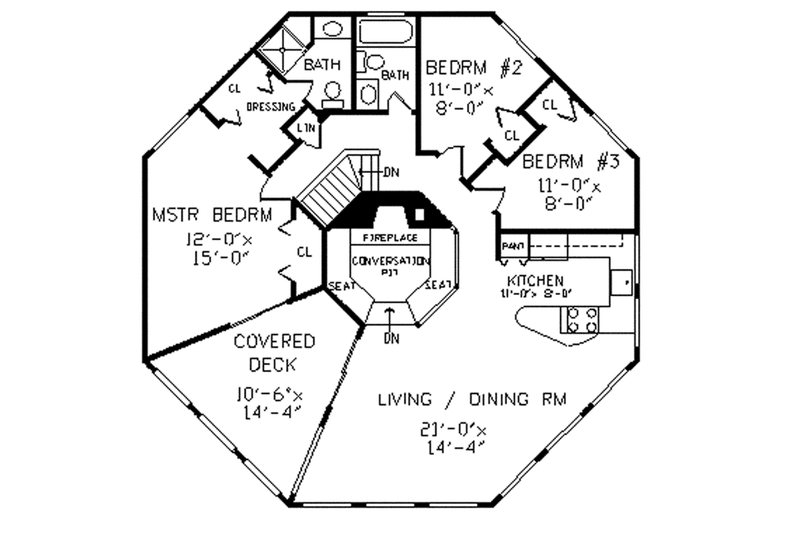 House Design - Floor Plan - Upper Floor for Contemporary House Plan #314-293 - 4 bed, 3 bath