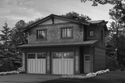 Craftsman Style House Plan - 1 Beds 1 Baths 565 Sq/Ft Plan #132-273 