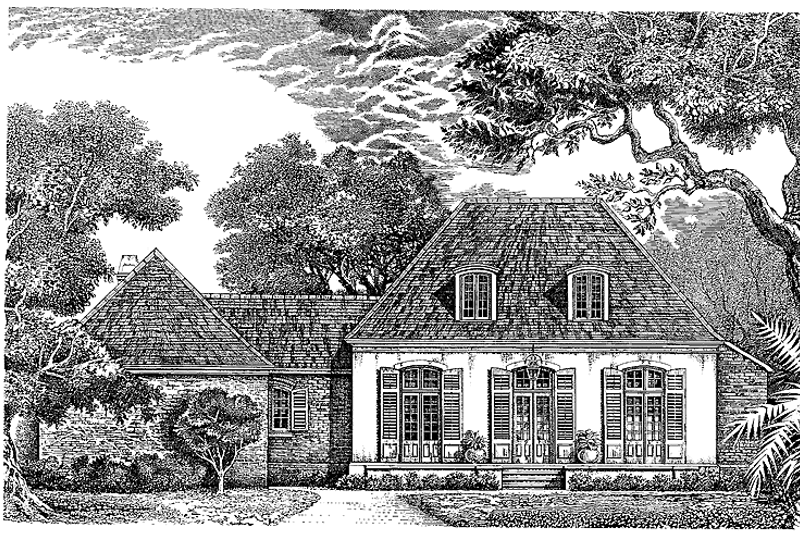 Dream House Plan - Country Exterior - Front Elevation Plan #301-122