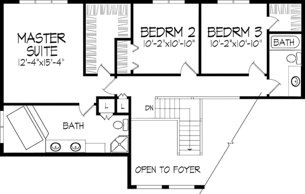 Dream House Plan - Contemporary Floor Plan - Upper Floor Plan #51-760