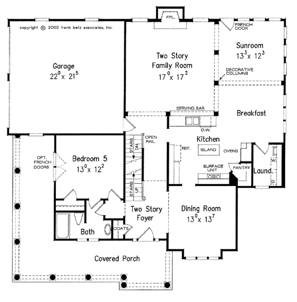 Architectural House Design - Classical Floor Plan - Main Floor Plan #927-882