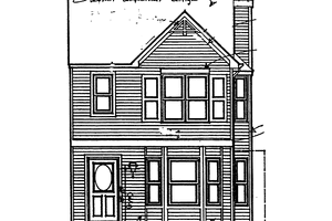 Exterior - Front Elevation 3 for Traditional House Plan #30-252 - 2 bed, 2.5 bath