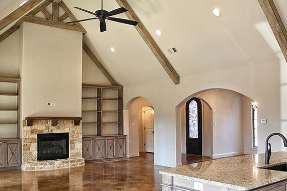 Interior - Family Room 1 for European House Plan #17-3366 - 4 bed, 3.5 bath
