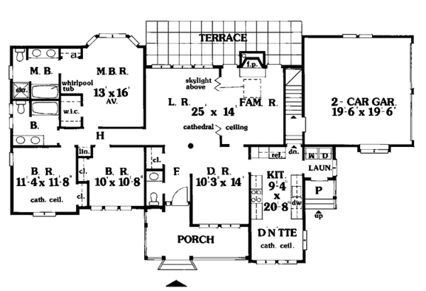 Home Plan - Traditional Floor Plan - Main Floor Plan #314-236