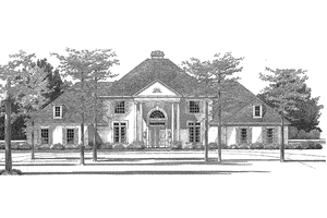 House Plan Design - Exterior - Front Elevation for Classical House Plan #472-211 - 4 bed, 4.5 bath