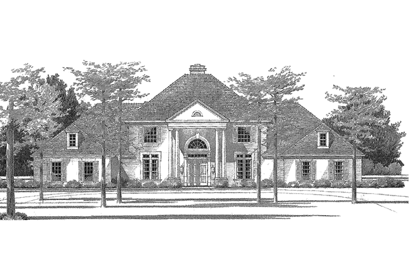 House Blueprint - Classical Exterior - Front Elevation Plan #472-211