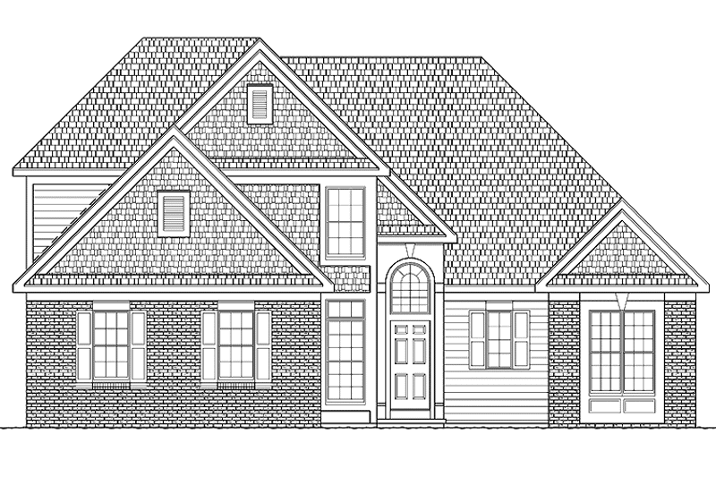 Architectural House Design - Exterior - Front Elevation 3 for Traditional House Plan #328-342 - 3 bed, 3 bath